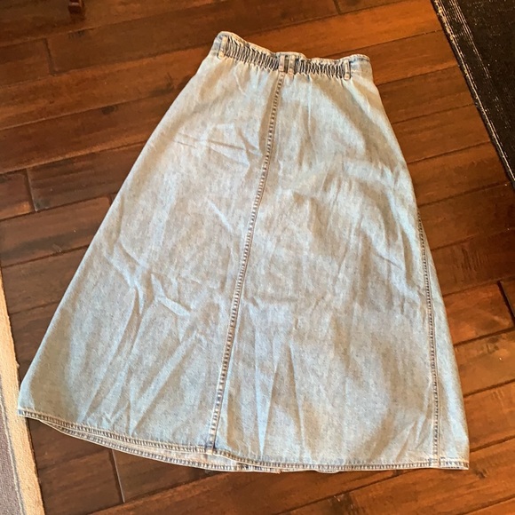 Vintage Liz Wear Long Denim Skirt Size 2 Petite - Picture 5 of 5